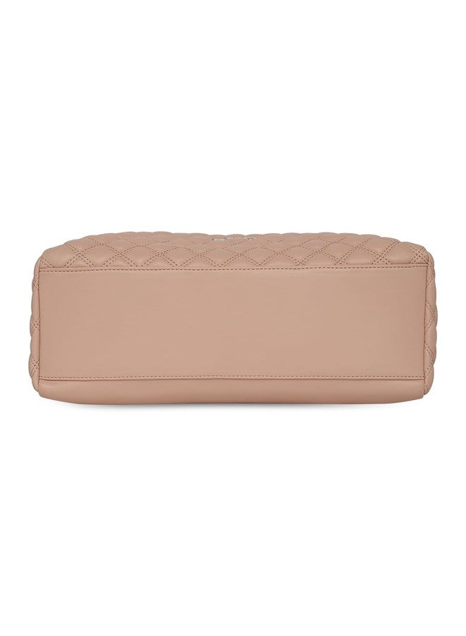 كابريس حقيبة يد كبيرة من الجلد الصناعي بنقشة مربعات من كابريس كادي، لون وردي فاتح - Image 5